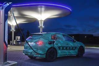 Skoda Elroq an der Ladestation
